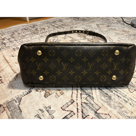 Louis Vuitton Monogram Pallas Tote Bag 2015 Classic Canvas & Leather Black Brown - Picture 5 of 13